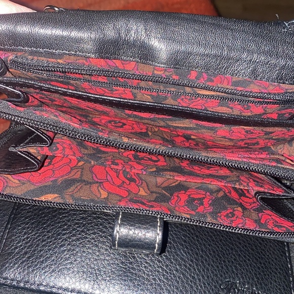 BRIGHTON CROSS BODY WALLET ON STRING STRAP LEATHER - Picture 7 of 8